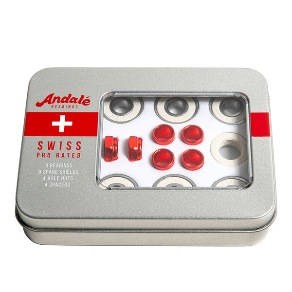 Baleros Ándale Swiss Tin Box Single Plata / Rojo