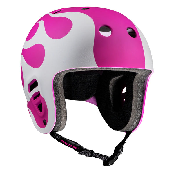 Casco Pro Tec Full Cut Certificado González Flame Rosa / Blanco