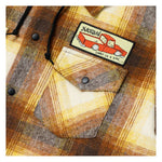 Chamarra Krooked Double Ok Hooded Fannel Café