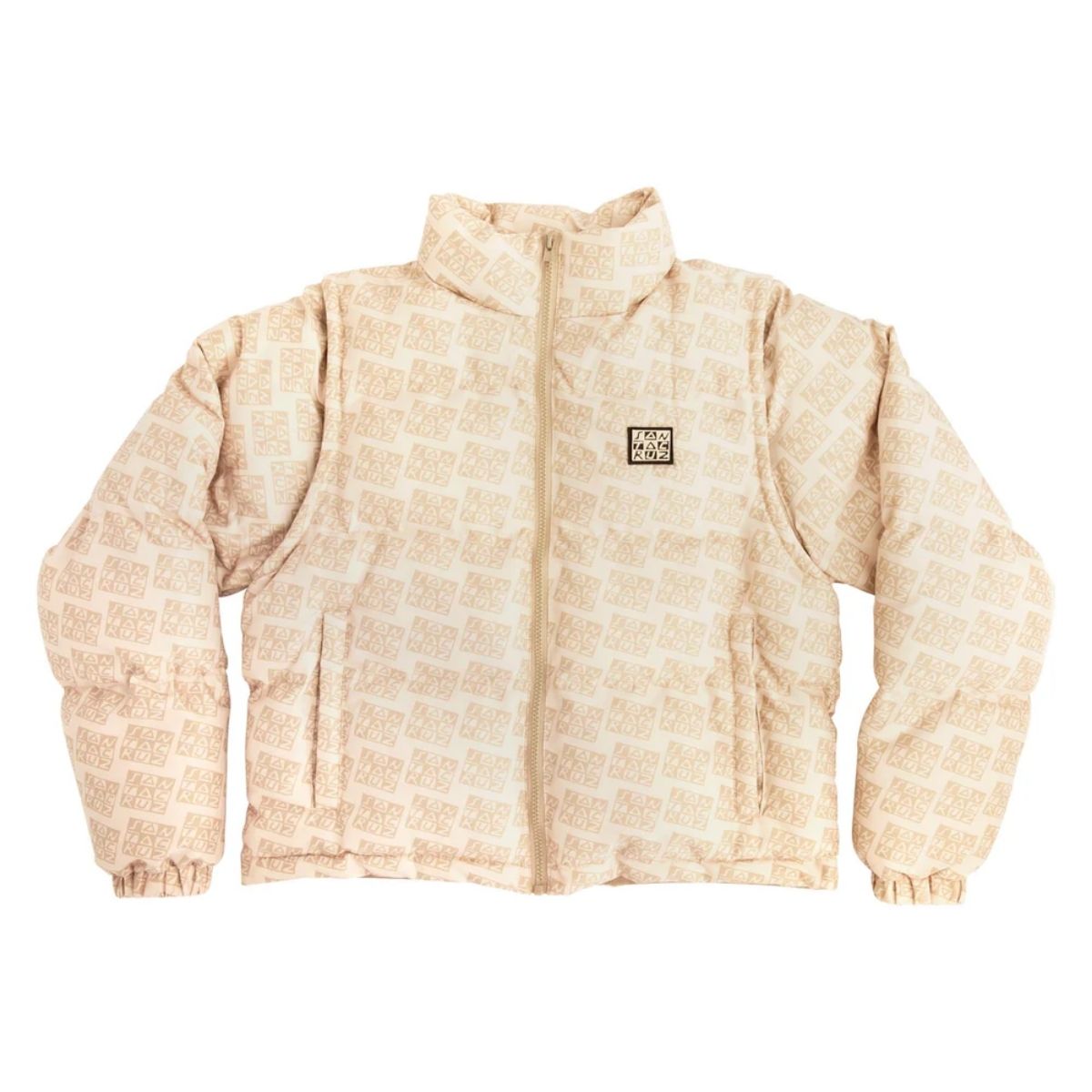 Chamarra Santa Cruz Checker Block Quilted Khaki