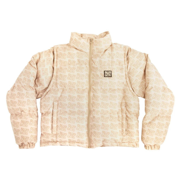 Chamarra Santa Cruz Checker Block Quilted Khaki
