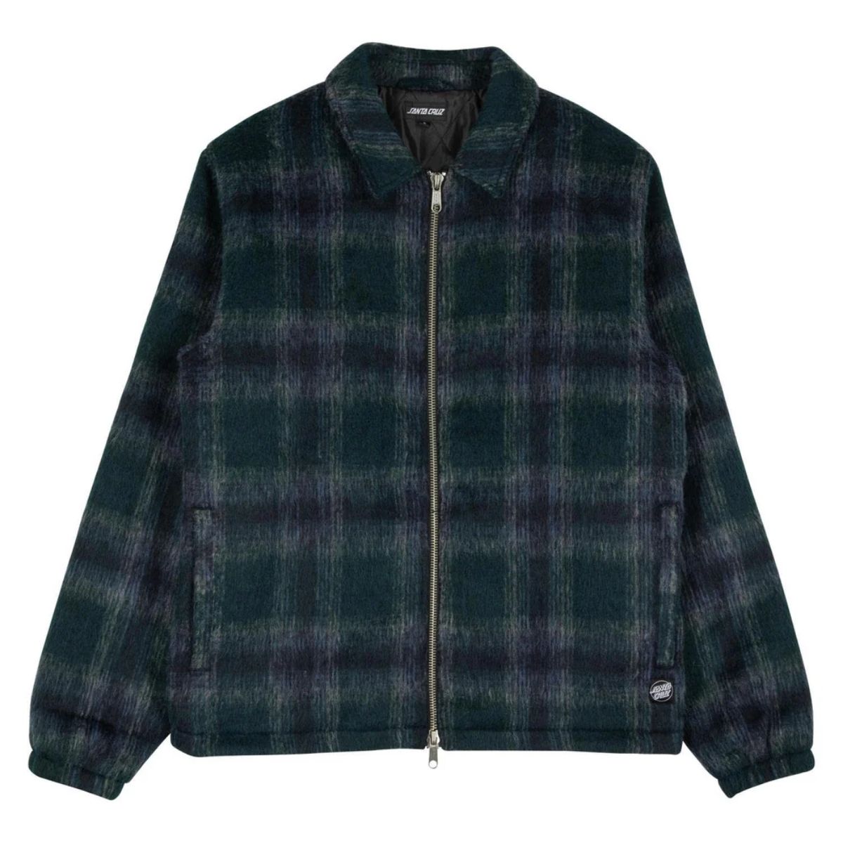 Chamarra Santa Cruz Hideout Zip Front Lined Azul / Gris