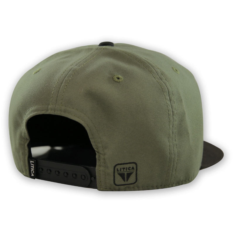 Gorra Lítica Classic Logo Snapback Verde / Negro