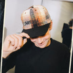 Gorra Krooked Adjustable Double Ok Script Fannel Strapback Café