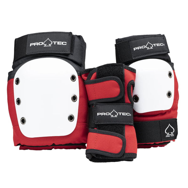 Set De Protecciones Pro Tec Street Junior Rojo / Blanco