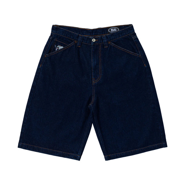 Shorts Real Street Cleaner Dark Wash Azul