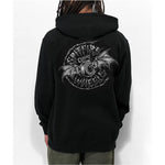 Sudadera Spitfire Hooded Batwing Classic Negro