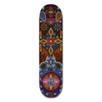 Tabla garantizada para su uso Profesional, compuesta de 7 capas de maple de Norte América. Serie inspirada en el Arte Huichol Mexicano. Arte orginal huichol realizado por artesano Roberto León y luego pasados a digital.