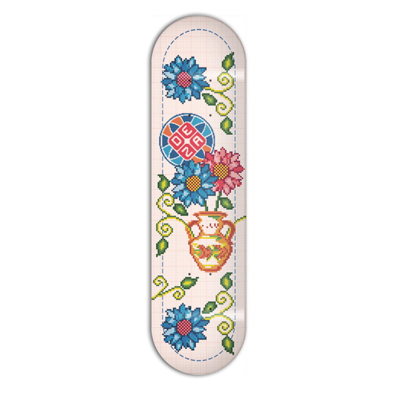 Tabla-Deza-Serie-Puntos-De-Cruz-Flores-Blanco