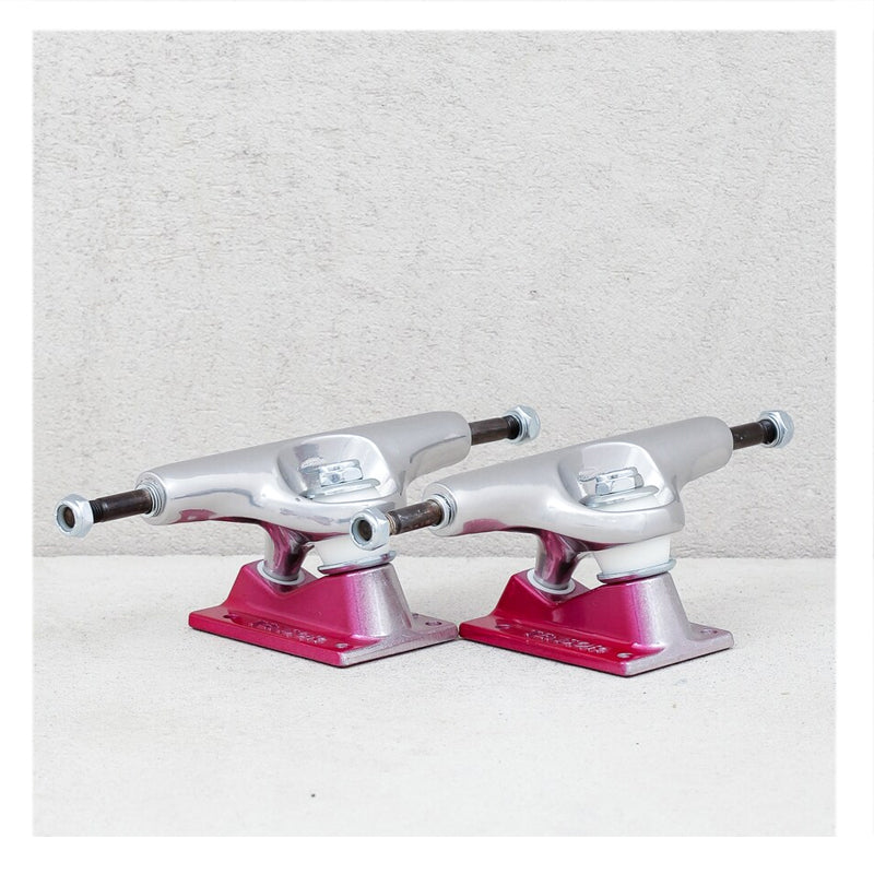 Trucks Tensor Aluminio Stencil Mirror Crimson Fade Plata / Rosa