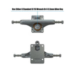Trucks Independent Mid Polished Plata