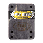 Elevadores Real 5-Ply 1/4″ Negro