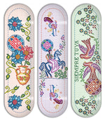 Tabla Deza Serie Punto De Cruz Pavo Blanco